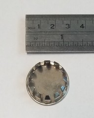Chrome Hole Plug For 1″ hole, 1.15″ O.D., Package Of 10