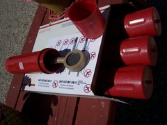 STURDY TRANSPORT CANISTER FOR GEIGER COUNTER PANCAKE PROBE 44-9 ; $22.00 + S/H