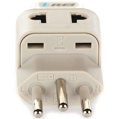 US to Brazil Plug Adapter – Type N Travel Adapter for Brazil – Universal 2 in…