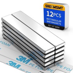 4-12 Neodymium Bar Magnets Rare Earth Rectangle Heavy Duty Powerful 60X10X3Mm