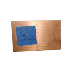 3-1/2″x2-1/8″ Pure Solid Copper Rectangular Bar Stock 1/2″ Thick, 1.4 lbs