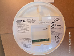 Sentrol ESL 429C Photoelectric Self Diagnostic Smoke Hardwired Detector New In B