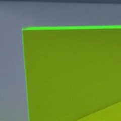 1/4″ (6mm) Green Fluorescent Acrylic 24″ x 12″ Plexiglass Sheet Neon Color AZM