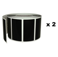 Royal Green Labels for Color-Coding in Rolls (Black) 1.57″ x 0.75 Inch 1000 Pack