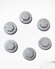 400 Pcs Metal Roof Screw Caps, UV Resistant Plastic Covers – Silver Gray