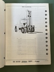 1989 Hyster Challenger H150E H250E P125 P180A Forklift Parts Manual 599024