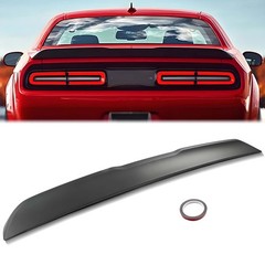 Rear Spoiler Wing 2015-2023 Dodge Challenger Gloss Black ABS OEM No Camera Hole