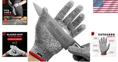 Ambidextrous Lightweight Cut Proof Gloves for Food Prep – Machine Washable