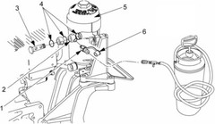 J-47912 DETROIT DIESEL S60 MBE 900 MBE 4000 DD13 DD15 FUEL SYSTEM PRIMING PUMP O