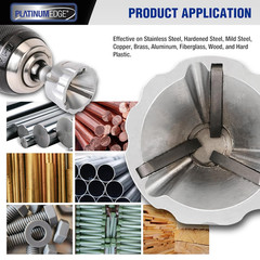 Deburring External Chamfer Tool, YG8 Carbide Blade, Deburring Drill Bit, Remove