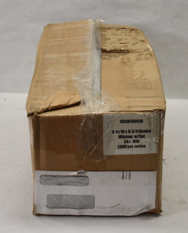 Blue Summit Gummed Double Window Security Check Envelopes 2000 Pack White