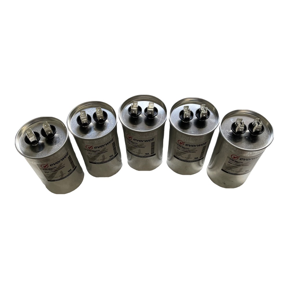 80uf x 370 VAC MULTI-PURPOSE RUN CAPACITOR, 50/60Hz ±5 % OF TOLERANCE 5 PCS.