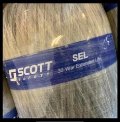 “30 Year SEL” Scott 4500PSI 45MIN Firefighter SCBA Bottle Tank Cylinder Mfr 2016