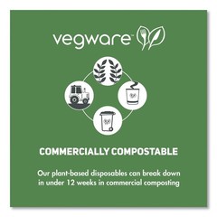Vegware SC06G 3.5 in. x 1.7 in. 6 oz. Soup Containers – Green/WT (1000/CT) New