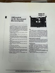 Motorola MVME 130/131 -32 Bit Mono Board Micro CPU Board w/ Transmission Module