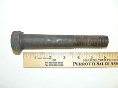 7/8″-9 x 6″ Square Head Machine Bolts – Plain Steel Finish – Lot of 5 Pcs.