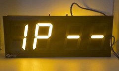 Masterclock NTDS44DF PoE Double Face 4″ Amber LED Network Digital Clock
