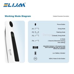 Dental Cordless LED Light Cure Lamp Metal Head 1S LED Curing Light Photopolymer