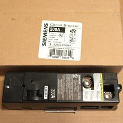 One New In Box Siemens QS2200H 2 Pole 200 Amp Main Breaker Type QSH More Avail