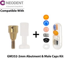 Dental Locator Abutment Overdenture Male Caps Fits NEODENT GRAND MORSE GM 1-6mm