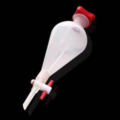 Plastic Separatory Funnel Set, PTFE Stopcock, Lab Chem Supplies, 125-1000ml