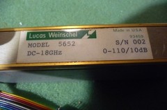 LUCAS WEINSCHEL MODEL 4652 STEP ATTENUATOR 0-110DB/10DB DC-18GHZ