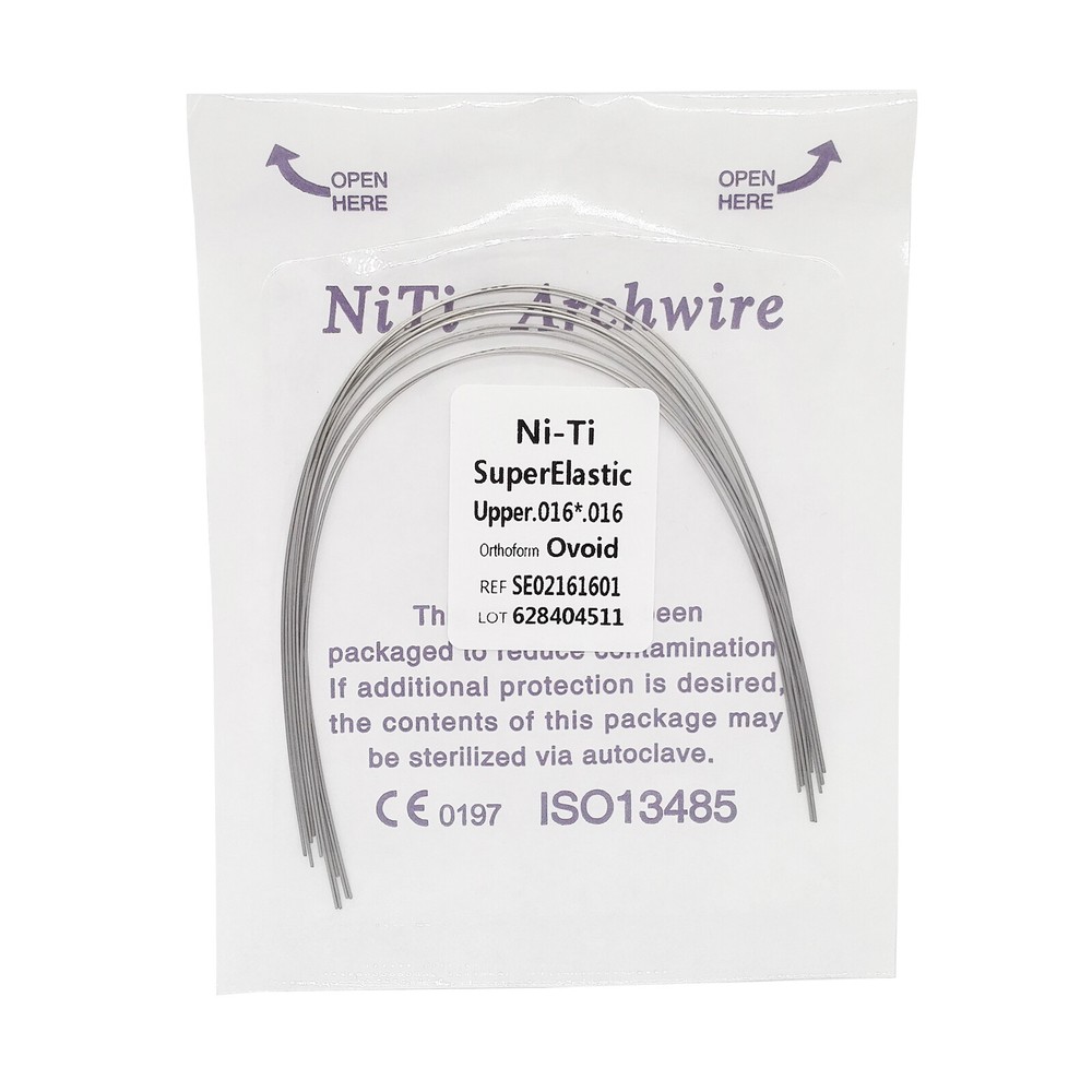Dental Orthodontic Super Elastic Niti Round Arch Wire Ovoid/Nature Form/Square