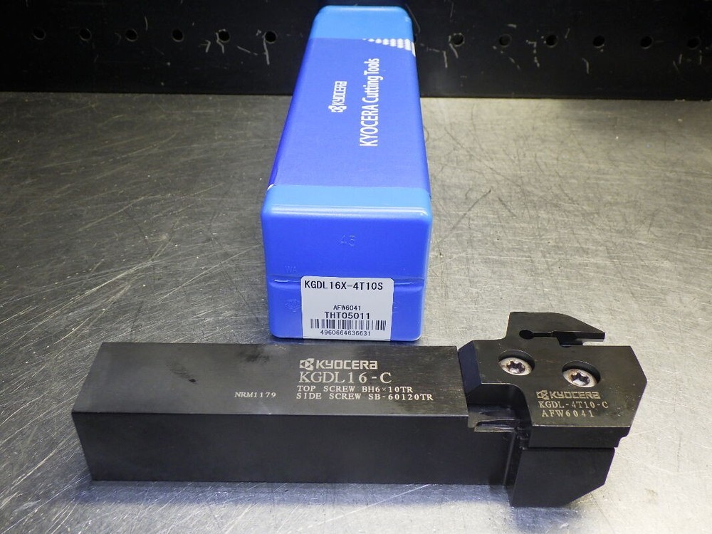 Kyocera 4-5mm Grooving Lathe Tool Holder W/ Head 1″ Shank KGDL16X-4T10S (LOC3567