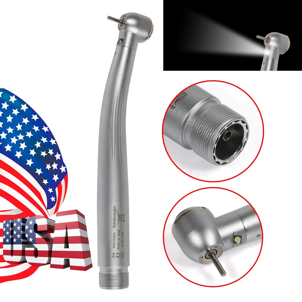 E-generator Dental LED with light High Speed Handpiece 4/2 holes YBM/YBB USA