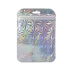 Holographic Silver Waterproof Zipper Bags for Samsung Galaxy Smartphone Chargers