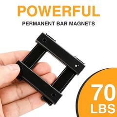 Neodymium Rectangular Magnets 80Lbs, 60 x 13.5 x 5mm Strong Black Bar Magnets…
