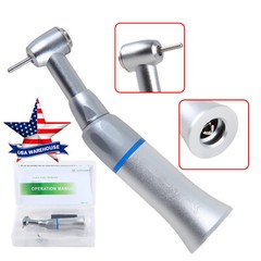 1-5* Dental Slow Low Speed Contra Angle Handpiece Push Button Fit FG 1.6mm Bur