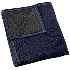 Moving Blanket Furniture Pad – Pro Economy – 80″ x 72″ Navy Blue and Black