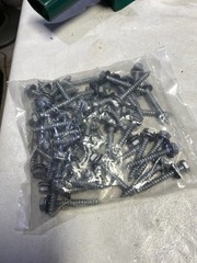 Hex 1/4”x2” Rubber Washer Head Pole Gripper Roofing Screws Galvanized Coated #10