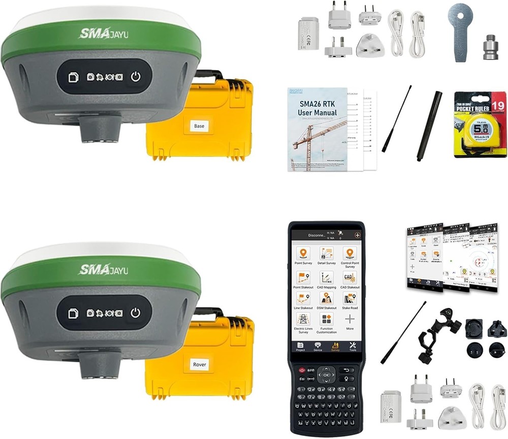 SMA26Pro 4G GPS RTK NSS 1cmAccuracy BaseRoverCollector Survey Equipment UHF 10km