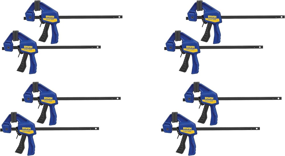Quick Grip 530062 4-1/2″ Quick-Grip One-Handed Micro Bar Clamp 4 Count
