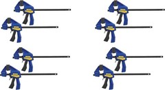 Quick Grip 530062 4-1/2″ Quick-Grip One-Handed Micro Bar Clamp 4 Count