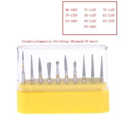 AZDENT Dental FG Diamond Burs Fit High Speed Handpiece Composite Polishing