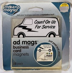 Make a Magnet 25 Self-adhesive Peel-and-Stick Business Card Magnets Service Van