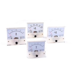 DC 1-30A 1-500mA 50-500uA 5-300V Ammeter Voltmeter Analog Panel Meter 65mmx56mm