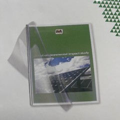 Unibind Transparent Cover 5mm Aluminum spine Portrait Binds 80 pages -40 sheets