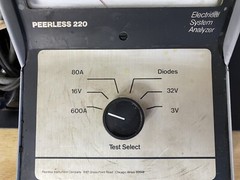 Peerless Electrical System Analyzer Model 220 Works 80A 600A 3V 32V