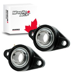 UCFL204-12 R3 Triple-Lip Seal Flange Bearing 3/4″ Bore 2-Bolt Solid (2Pcs)