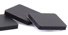 1.5″ Square Silicone Rubber Feet 3/16″ Thick 3M Adhesive Furniture Bumpers