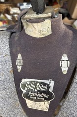 Vintage Sally Stitch Push Button Size A Dress Form & Stand/ Mannequin