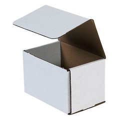 45- 6x4x4 White Corrugated Carton Cardboard Packaging Shipping Mailing Box Boxes