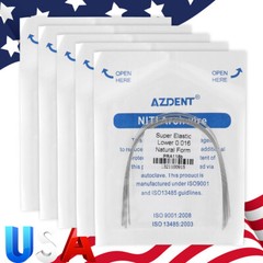 AZDENT Dental Orthodontic Super Elastic Niti Round Arch Wire Nature Form 012-020