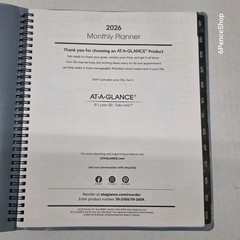AT-A-GLANCE Contemporary 2026 Monthly Planner, Drizzle Large 9″ x 11″ 70250X2026