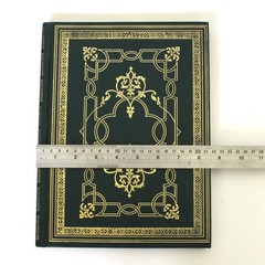 Vtg Hardcover Blank Journal Unlined Peebles Press Unruled Sketch Gold Green