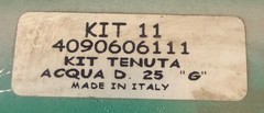 UDOR 4090606111 Kit 11 Water Seal Repair Kit D25 G Genuine OEM Made in Italy
